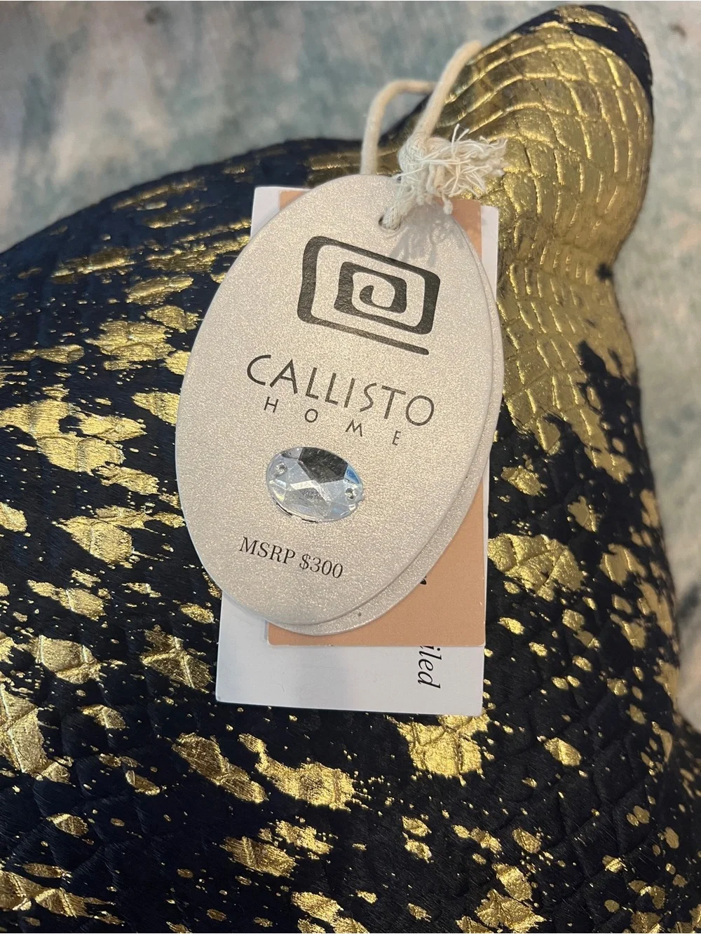 2 - Callisto Home 14” x 24” Lumbar Throw Accent Pillow Luxury Glam Cow Hide